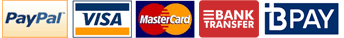 PayPal, Visa, MasterCard, BankTrasfer